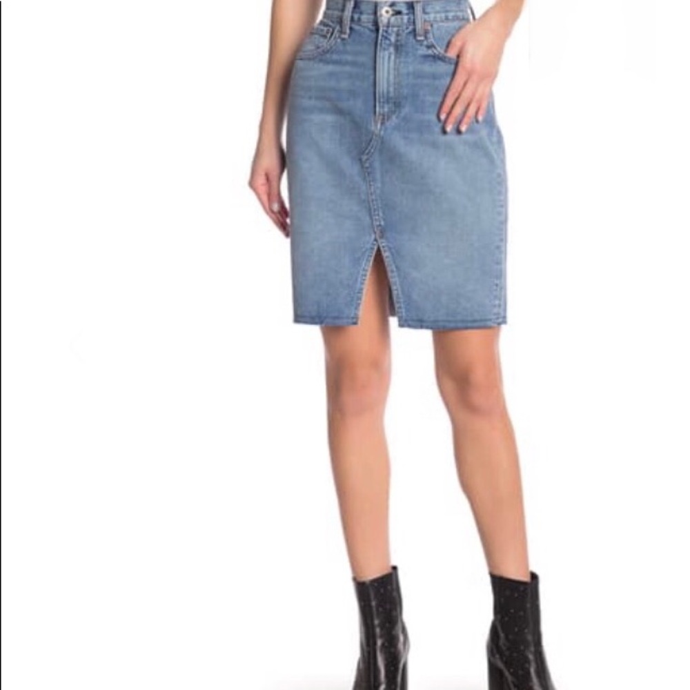 Rag and bone skirt denim jean skirt